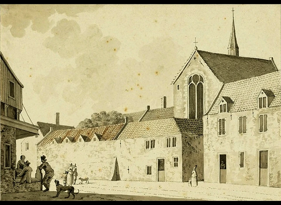 Nes 104-128 1544 Sint Mariaklooster naar tekening van ca.1725