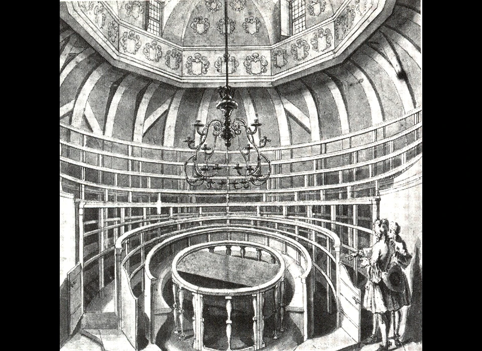 Waaggebouw Chirurgijnsgilde Theatrum Anatomicum in de koepel (1700)