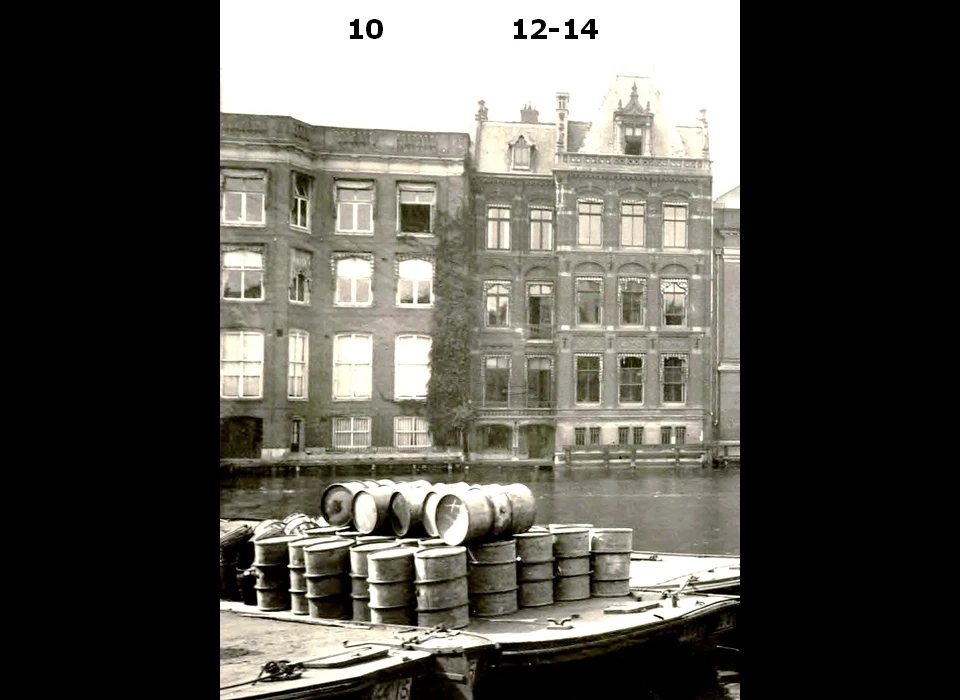 Nieuwe Doelenstraat 10, 12-14 achterkant (Amstelzijde) (1926)