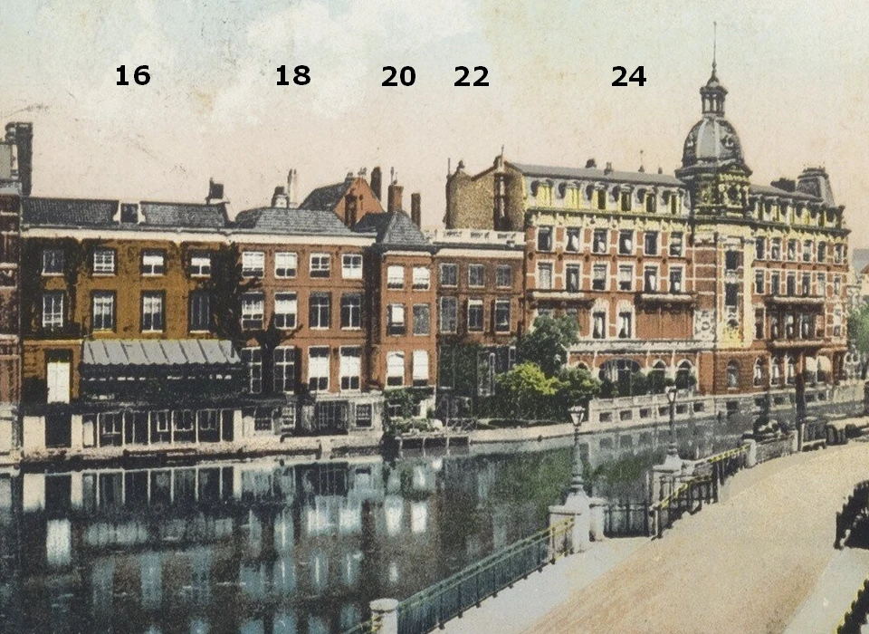 Nieuwe Doelenstraat 16-24 (ca.1890)