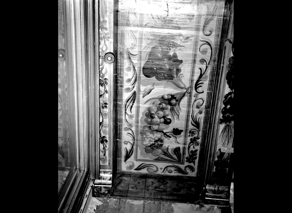 Nieuwe Doelenstraat 16 beschildering plafond voor de restauratie (1966)