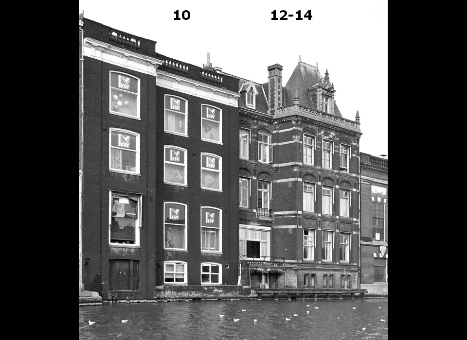Nieuwe Doelenstraat 10, 12-14 achterkant (Amstelzijde) (1979)