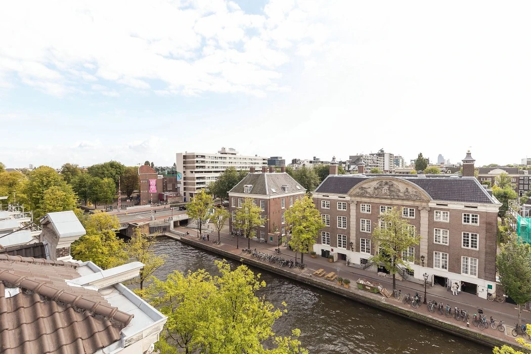 Nieuwe Herengracht 37 vanaf dakterras