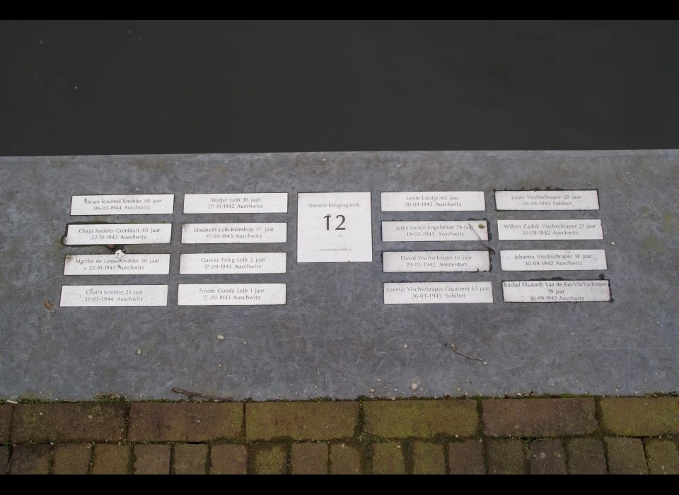 Nieuwe Keizersgracht 12 struikelstenen