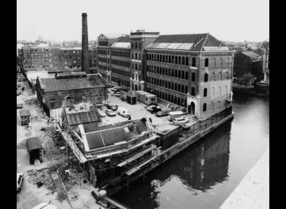 Nieuwe Uilenburgerstraat 171-173 Gassan diamantslijperij voorheen Boas (1990)