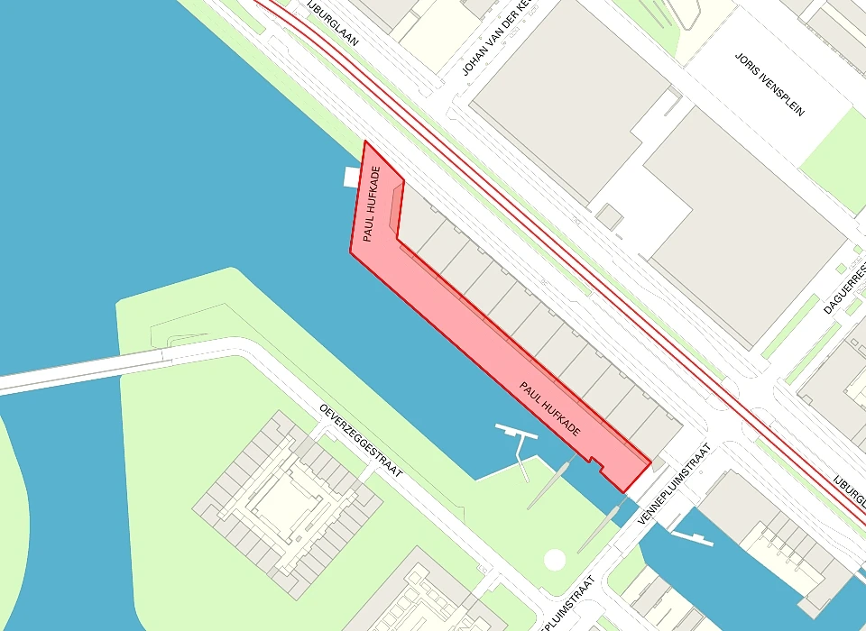 Paul Hufstraat op de plattegrond hernoemd naar Paul Hufkade