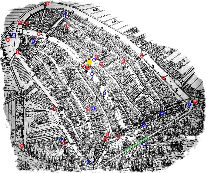 plattegrond Amsterdam 1544