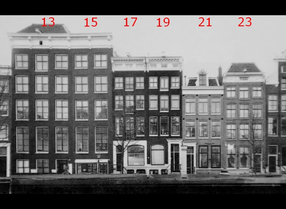 Prinsengracht 13-23 gevel (1990)