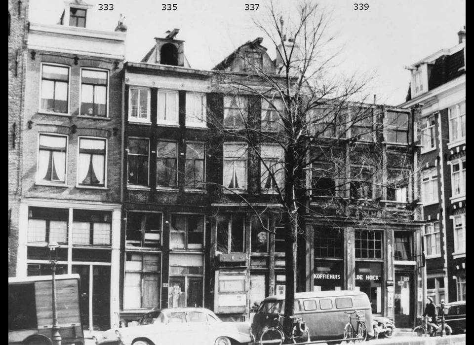 Prinsengracht 333-339 koffiehuis De Hoek (1955)