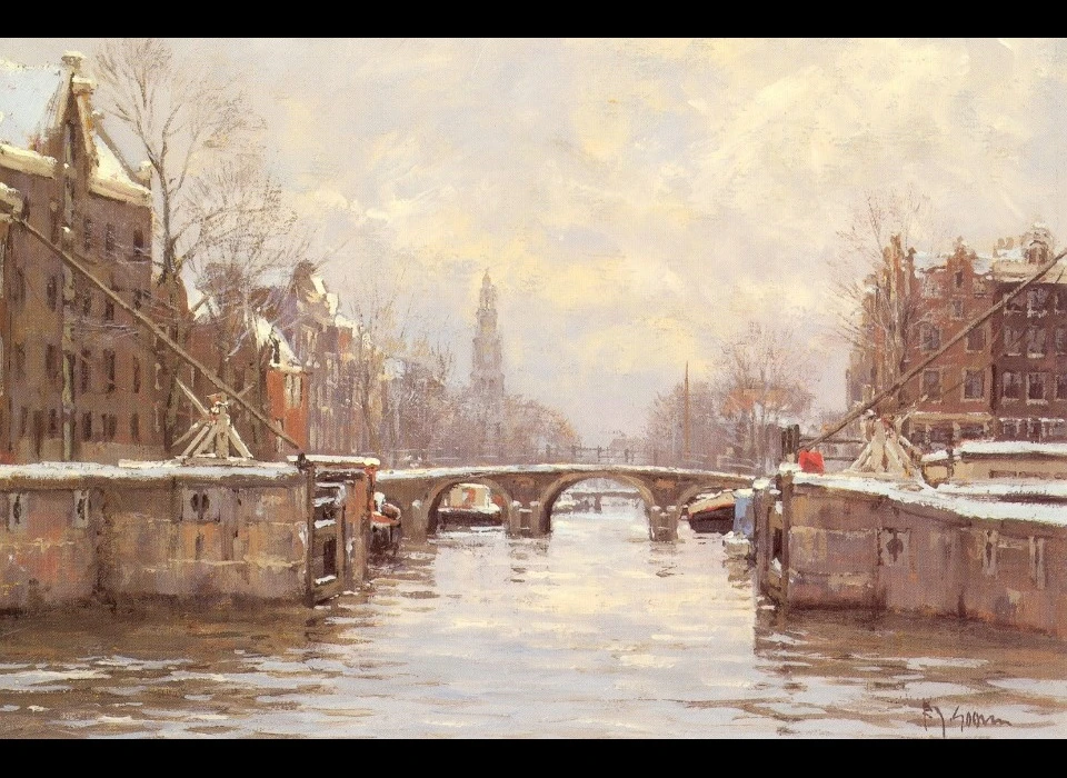 Prinsengracht vanaf Haarlemmersluis (1970c) (F.Goosen)