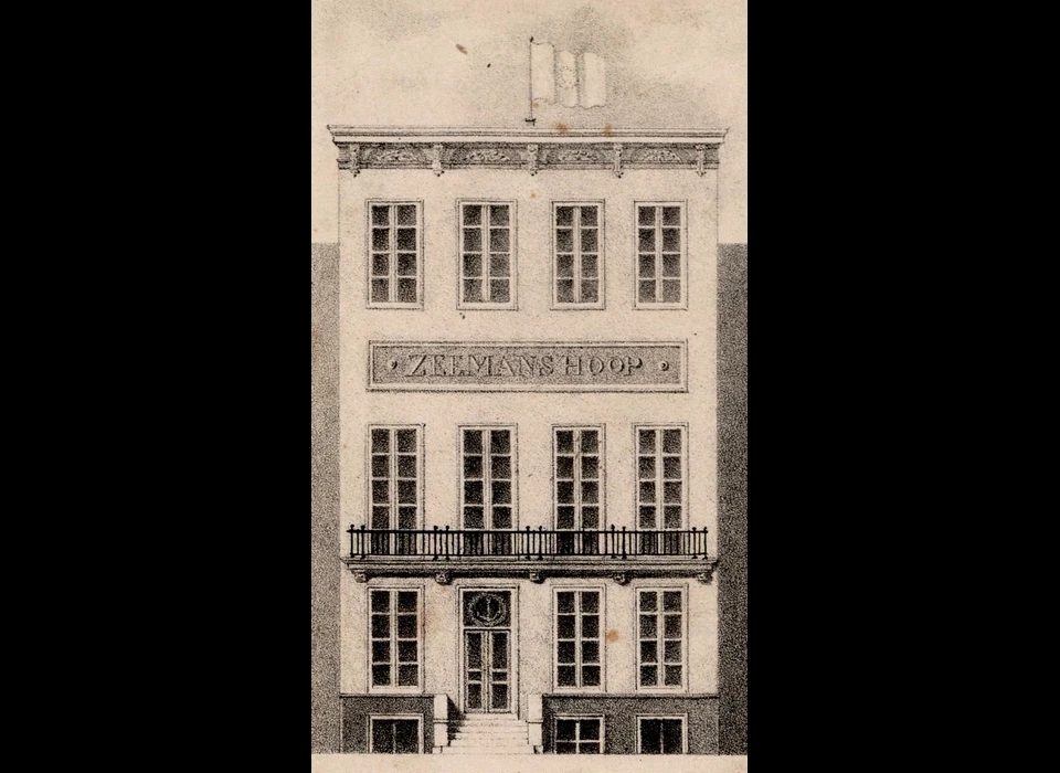 Prins Hendrikkade 142 als Zeemanshoop (ca.1830)