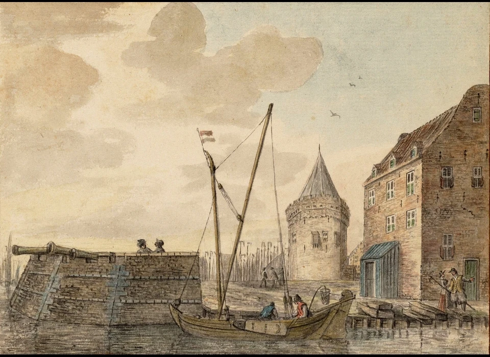 Prins Hendrikkade 94-95 Schreierstoren Kamperhoofd (Jacob Vlaming, 1770 naar situatie in 1540)