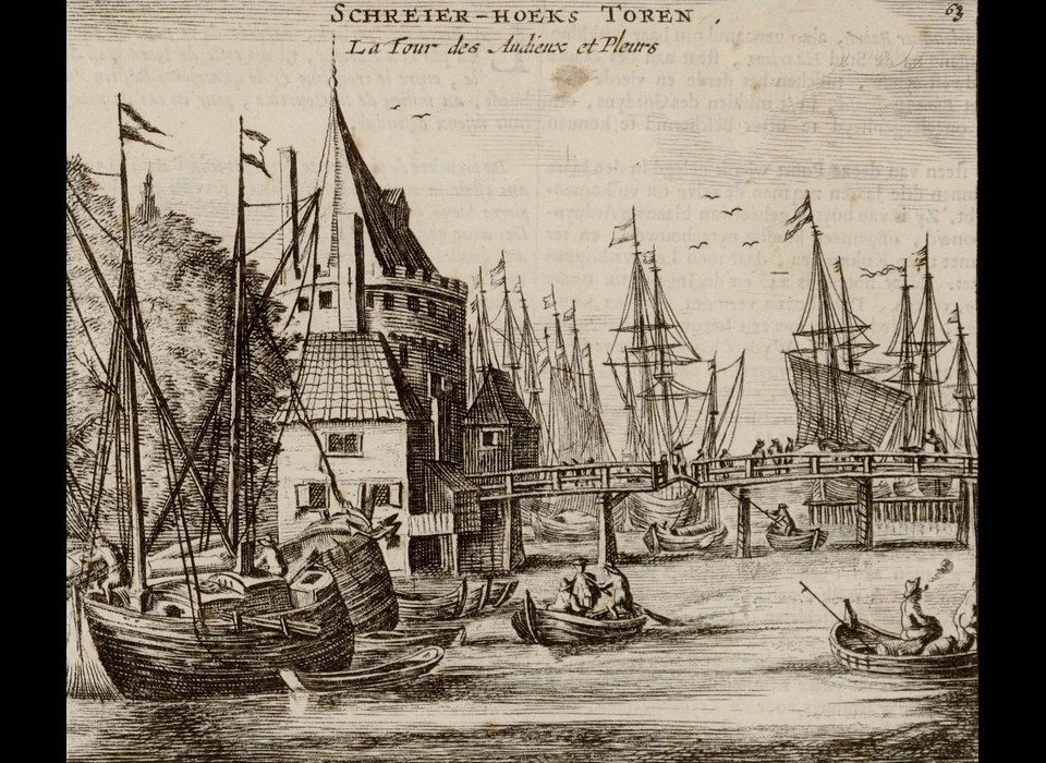 Prins Hendrikkade 94-95 Schreierstoren en Houttelderskantoor van Geldersekade (1741)