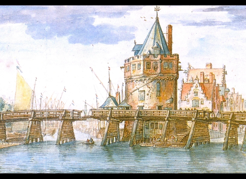 Prins Hendrikkade 94-95 Schreierstorenen en bruggen met oorgaten (1630)
