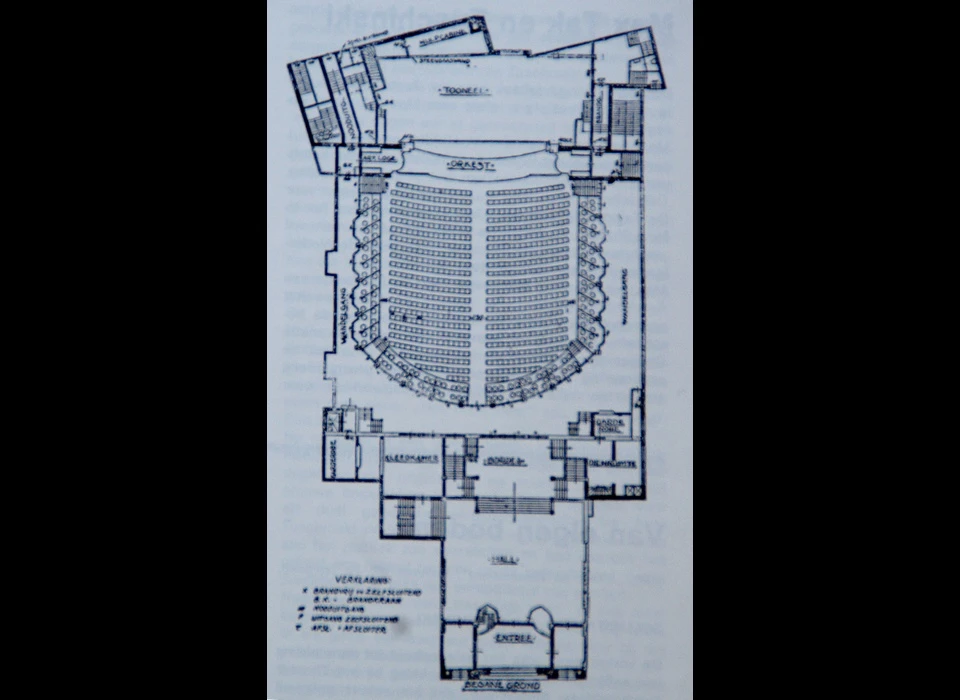 Reguliersbreestraat 26-28 plattegrond theater Tuschinski (1919)