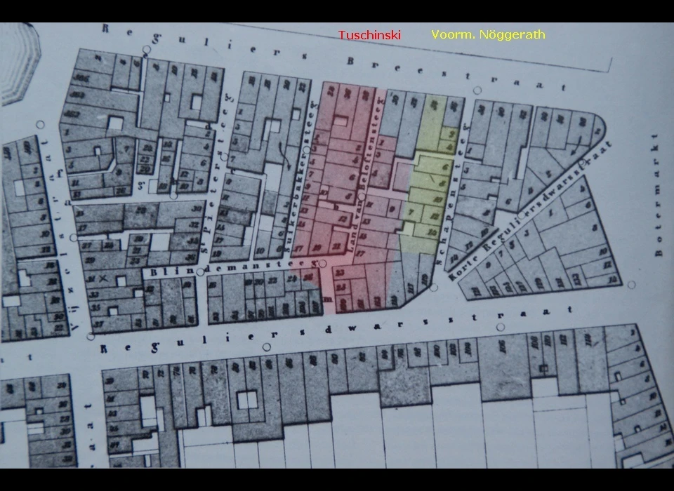 Amsterdam Duvelshoek plattegrond 1855