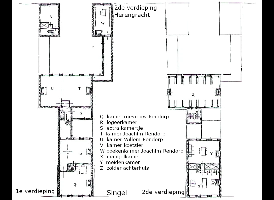Singel 292 1e en 2e verdieping (1787)