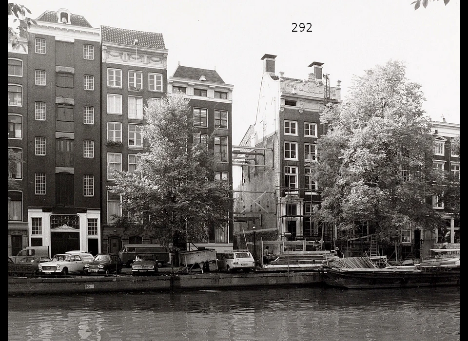 Singel 292 tijdens verbouwing 294 wordt geheel vervangen (1973)