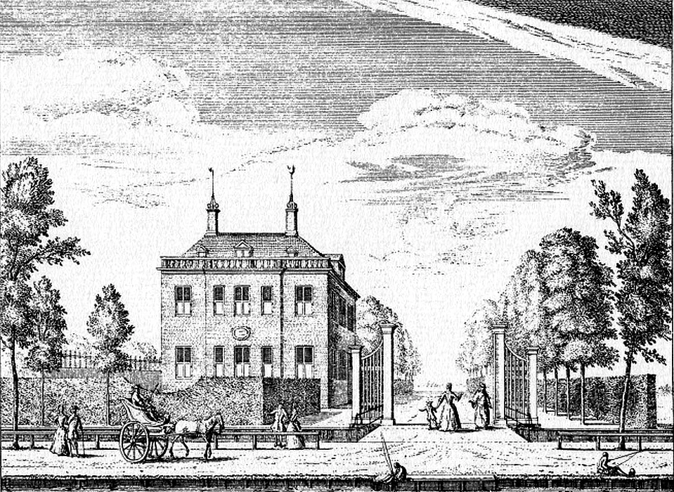 Amstel buitenplaats Meerhuizen (Abraham Rademaker 1730)