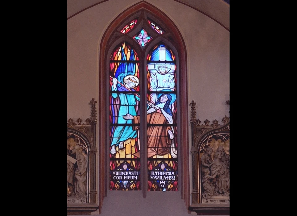 Singel 442-446 gebrandschilderd venster (2025)