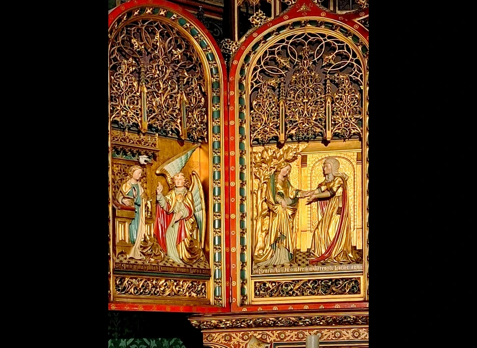 Singel 442-446 Maria-altaar zijpaneel, atelier Mengelberg (2025)