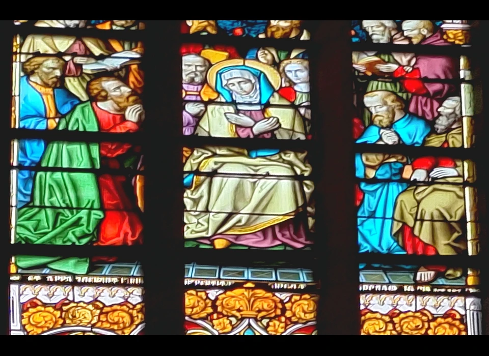 Singel 442-446 gebrandschilderd venster (2025)