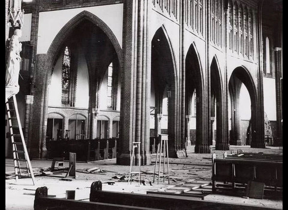 Spaarndammerstraat Maria Magdalenakerk Zijbeuk afbraak (1965)