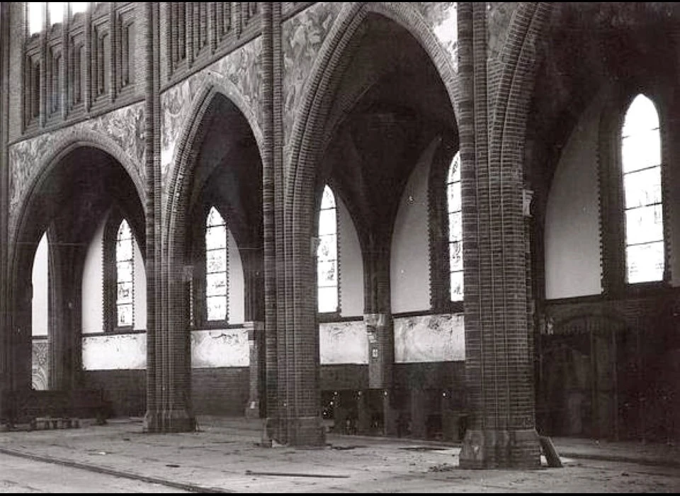 Spaarndammerstraat Maria Magdalenakerk Zijbeuk afbraak (1965)