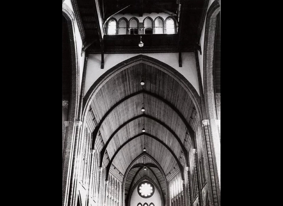 Spaarndammerstraat Maria Magdalenakerk Spitsbogen middenschip afbraak (1965)