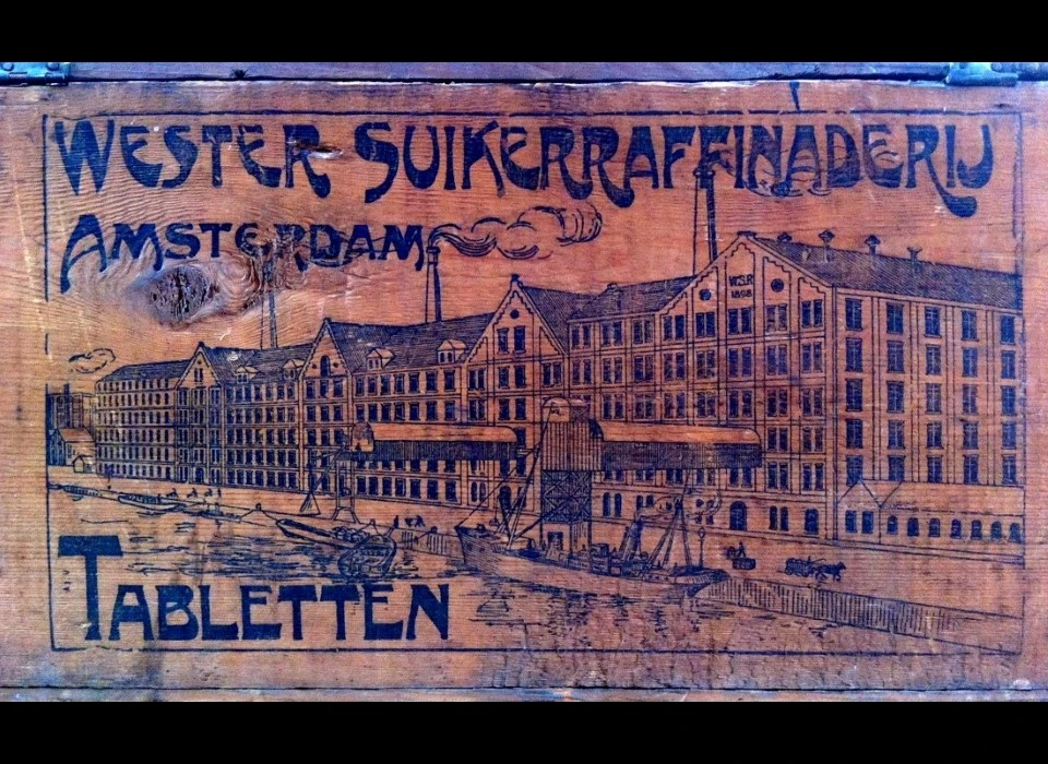 Wester Suikerraffinaderij tabletten deksel kist(je) (1920c