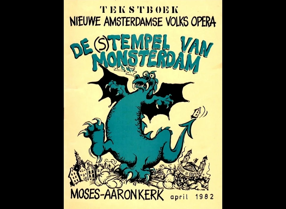 Tekstboek opera De (S)tempel van Monsterdam (1982)