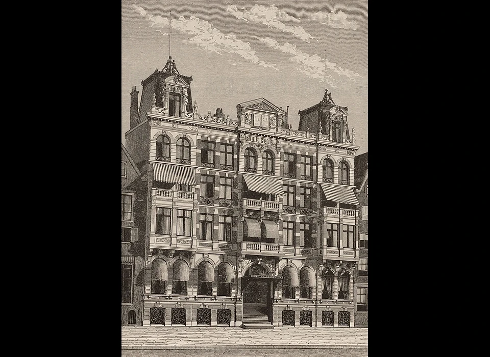 Beursstraat 49-51 Bible Hotel (ca.1885)