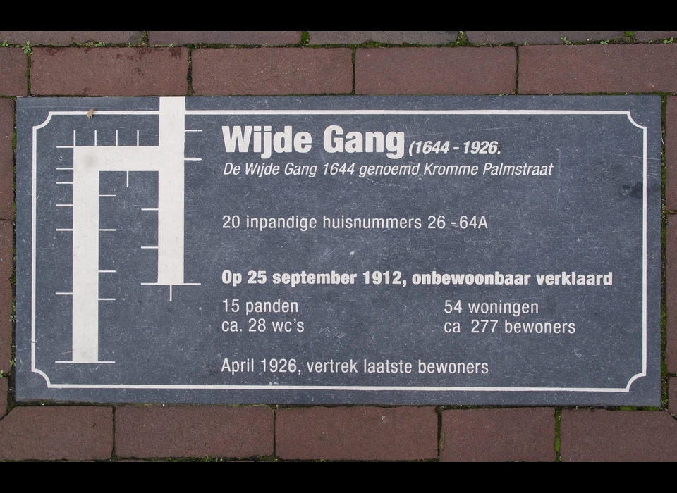 Willemsstraat 26-64 Wijdegang straattegel (2020)