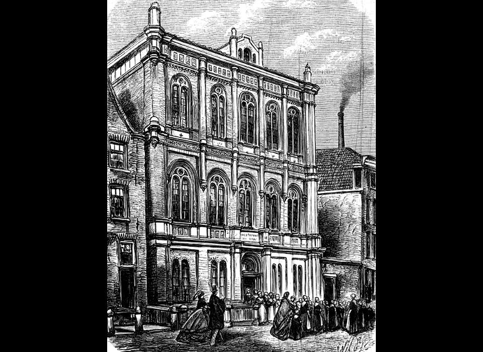 Zwanenburgerstraat 20-22 Nederlands-Israëlitisch Jongensweeshuis Megadlé Jethomim gebouw Amstel 21-23 (1864)